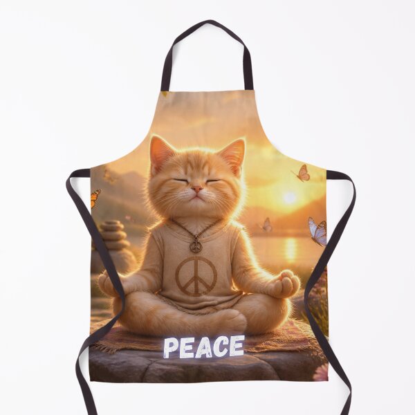 Item preview, Peace Zen Yoga Cat - Funny Meditating Kitten designed and sold by SALVO180674.