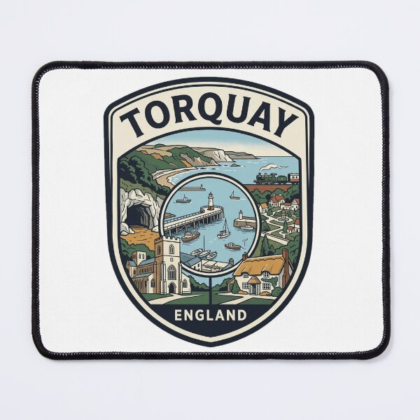 Item preview, Torquay England Coastal Travel Badge designed and sold by k3rstman1.