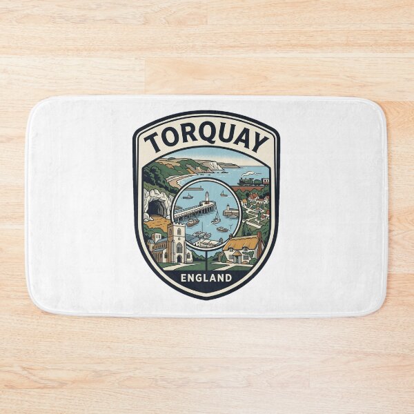Item preview, Torquay England Coastal Travel Badge designed and sold by k3rstman1.