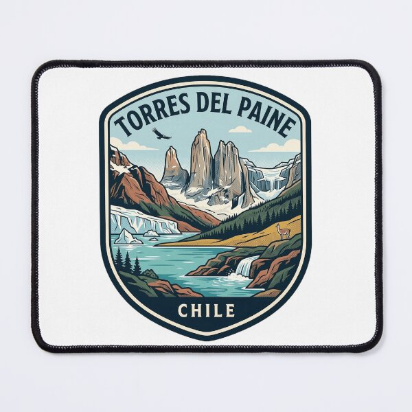 Item preview, Torres del Paine Chile Patagonia Vintage Travel Badge designed and sold by k3rstman1.
