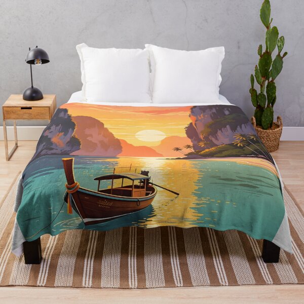 Item preview, Thailand Tropical Paradise – Longtail Boat at Sunset designed and sold by Spirit of Siam.