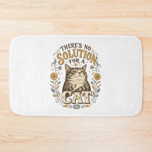Item preview, There's No Solution for a Cat designed and sold by Shy Fractal Designs.