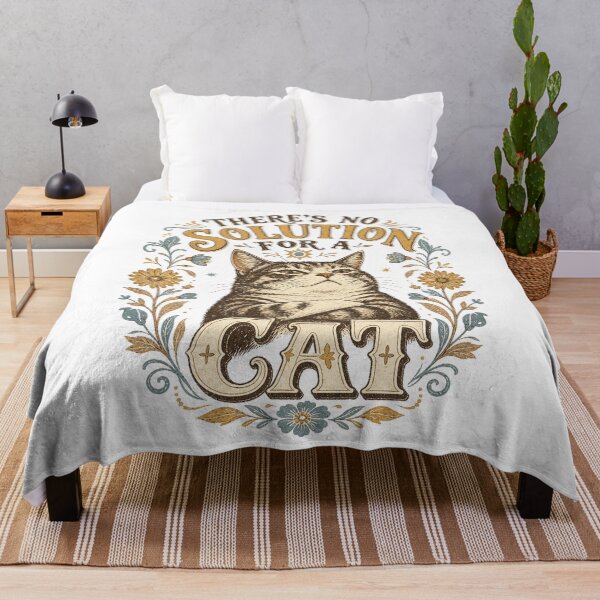 Item preview, There's No Solution for a Cat designed and sold by Shy Fractal Designs.
