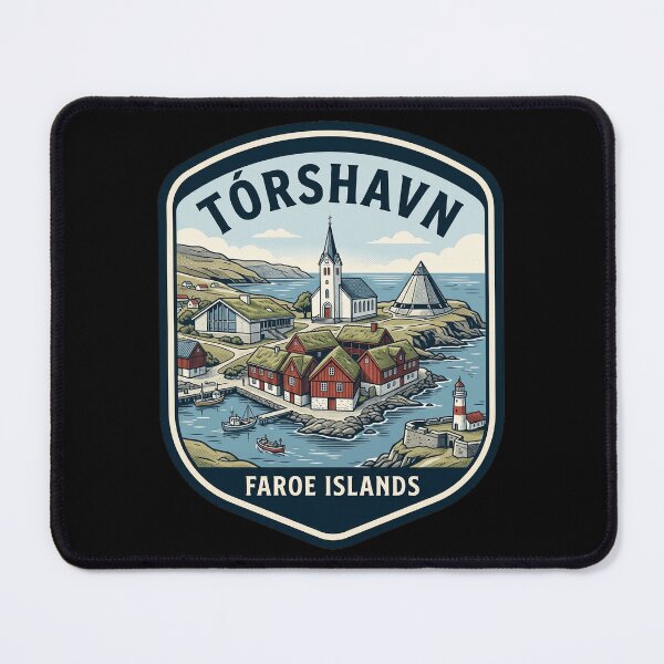 Item preview, Torshavn Faroe Islands Vintage Travel Emblem designed and sold by k3rstman1.