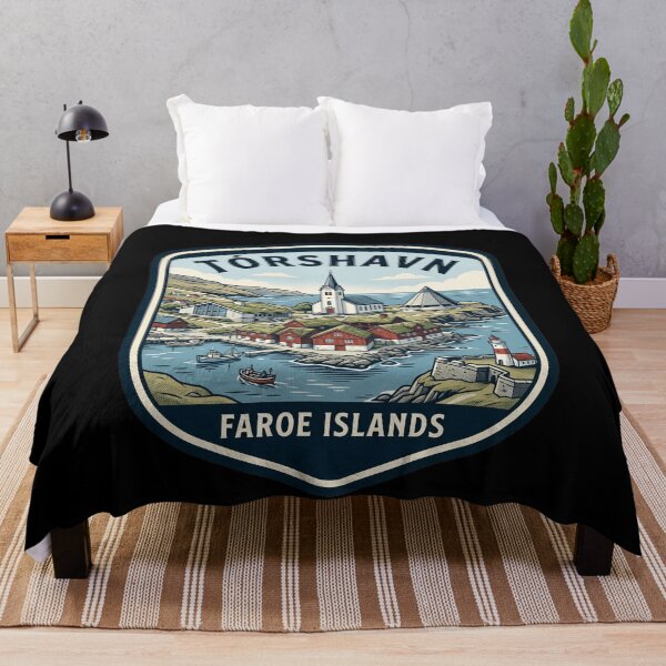 Item preview, Torshavn Faroe Islands Vintage Travel Emblem designed and sold by k3rstman1.
