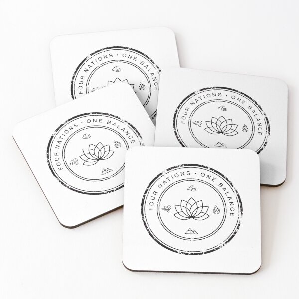 Item preview, Four Nations One Balance - White Lotus Minimalist Badge designed and sold by Khalid lq.
