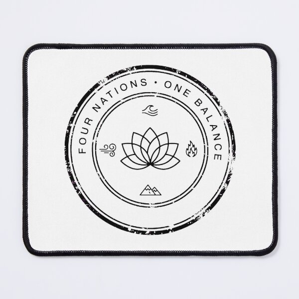 Item preview, Four Nations One Balance - White Lotus Minimalist Badge designed and sold by Khalid lq.