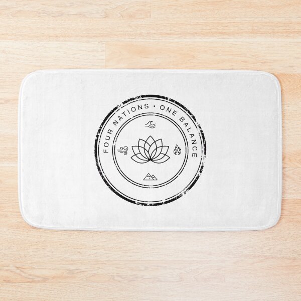 Item preview, Four Nations One Balance - White Lotus Minimalist Badge designed and sold by Khalid lq.