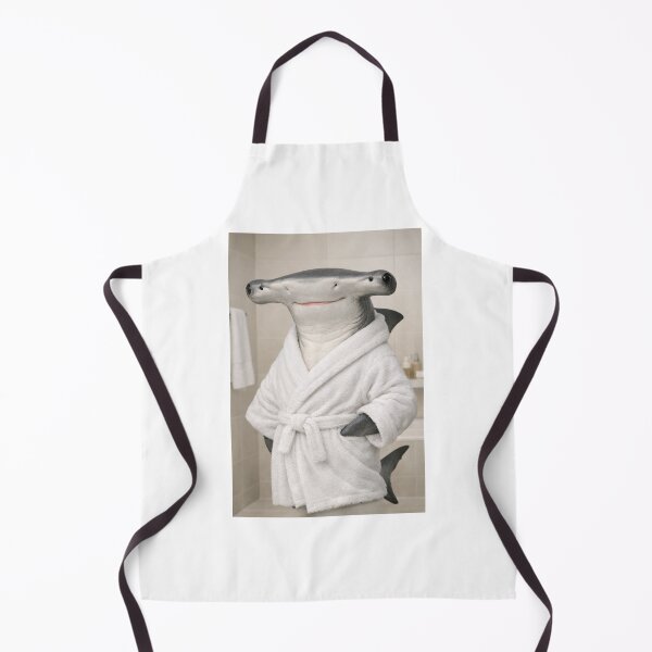 Item preview, Hammerhead Shark Wearing a Bathrobe designed and sold by Sillytoe.