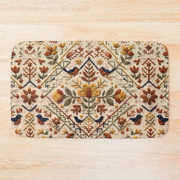Item preview, Bird Aesthetic Vintage Abstract Floral Seamless Pattern Art designed and sold by ART ATTACK ZONE.