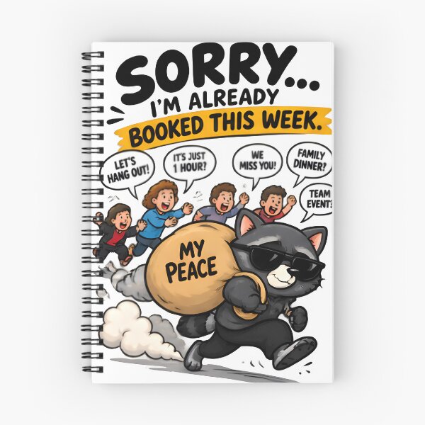 Item preview, Sorry, My Peace Is Booked designed and sold by Social Battery Co..