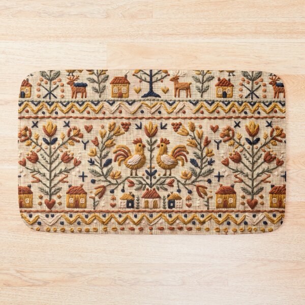 Item preview, Chicken Aesthetic Vintage Abstract Floral Seamless Pattern Art designed and sold by ART ATTACK ZONE.