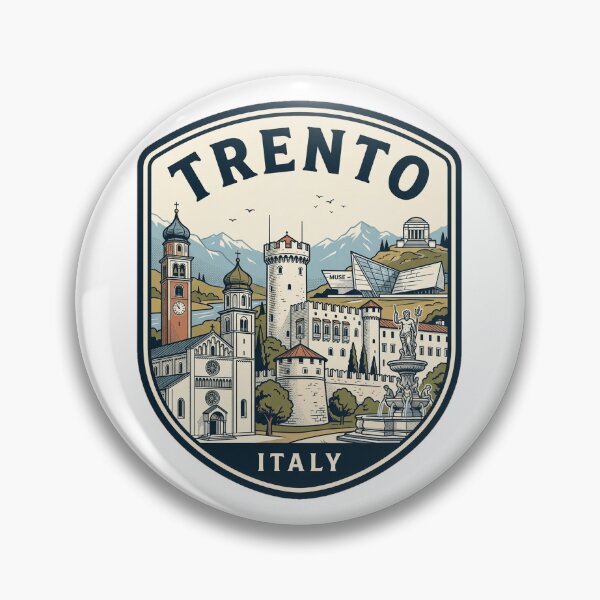 Item preview, Trento Italy Vintage Travel Landmark Emblem designed and sold by k3rstman1.