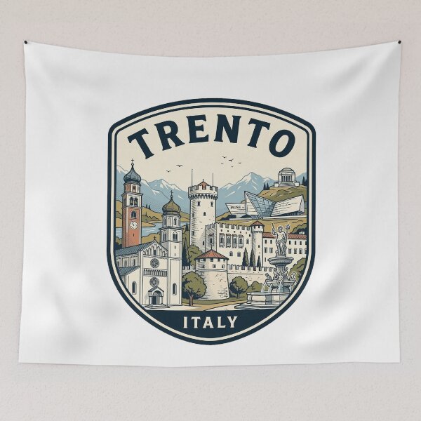 Item preview, Trento Italy Vintage Travel Landmark Emblem designed and sold by k3rstman1.