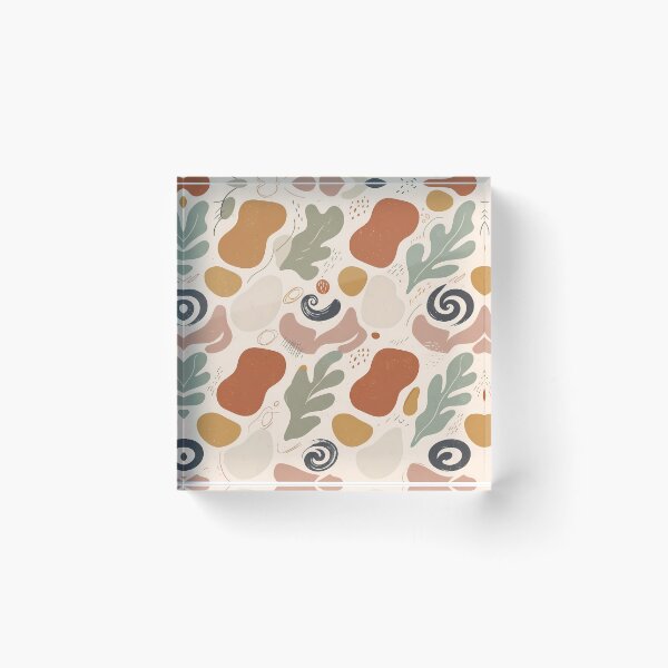 Item preview, X Aesthetic Vintage Abstract Floral Seamless Pattern Art designed and sold by ART ATTACK ZONE.