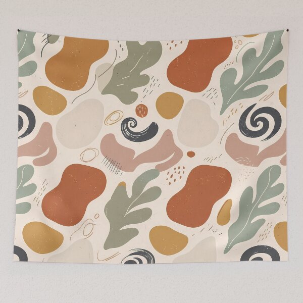 Item preview, X Aesthetic Vintage Abstract Floral Seamless Pattern Art designed and sold by ART ATTACK ZONE.