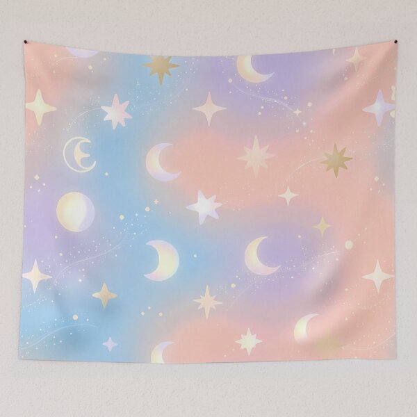 Item preview, Moon Aesthetic Vintage Abstract Floral Seamless Pattern Art designed and sold by ART ATTACK ZONE.