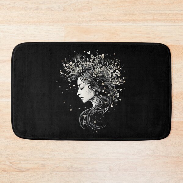 Item preview, Captivating Feminine Floral Bloom Minimalist Woman Line Art designed and sold by FemmePrintHaven.