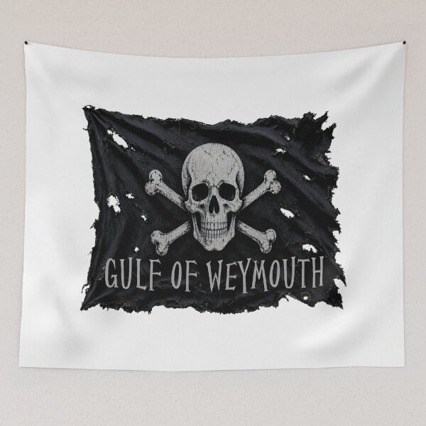 Item preview, Gulf of Weymouth Jolly Roger Skull & Crossbones Flag designed and sold by SouthShorePics.