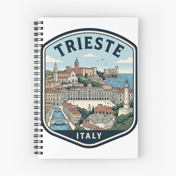 Item preview, Trieste Italy Vintage Travel Landmark Illustration designed and sold by k3rstman1.