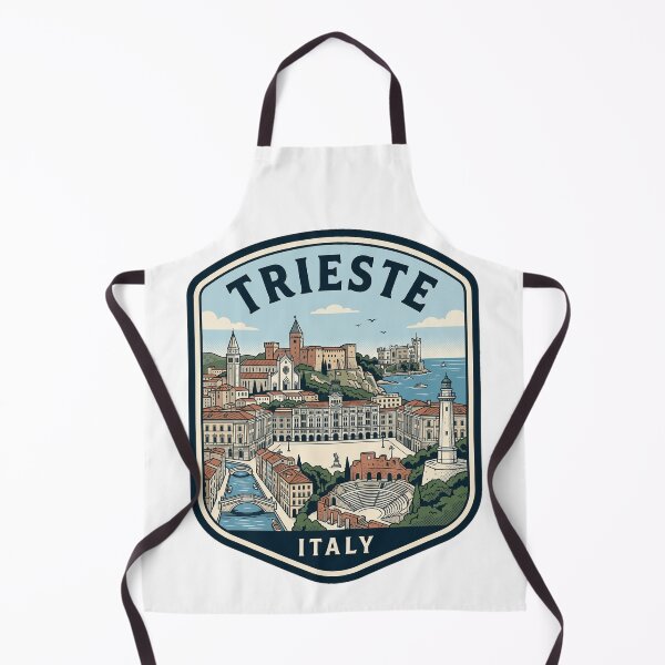 Item preview, Trieste Italy Vintage Travel Landmark Illustration designed and sold by k3rstman1.