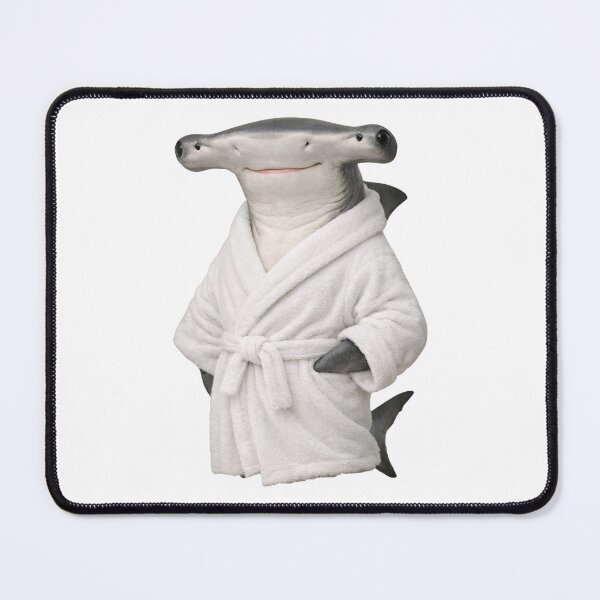 Item preview, Cute Hammerhead Shark in a Bathrobe designed and sold by Sillytoe.