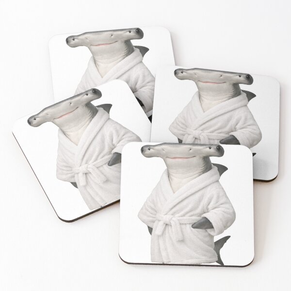 Item preview, Cute Hammerhead Shark in a Bathrobe designed and sold by Sillytoe.
