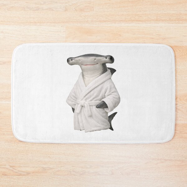Item preview, Cute Hammerhead Shark in a Bathrobe designed and sold by Sillytoe.