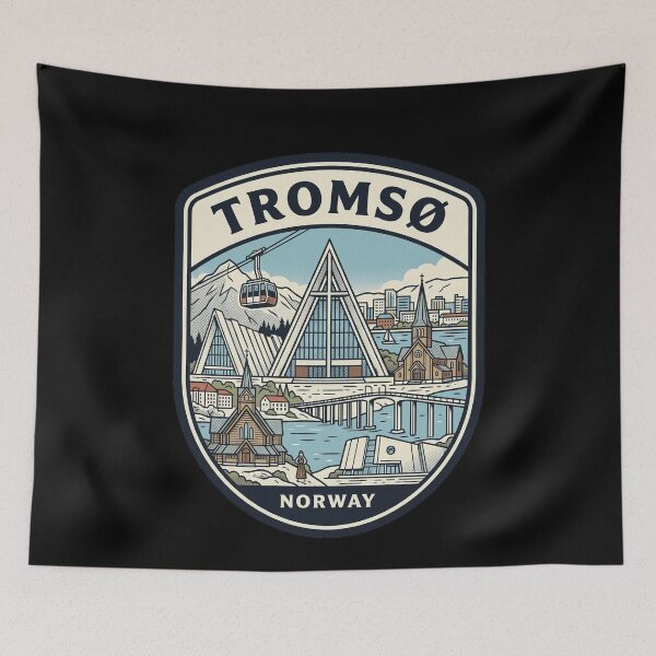 Item preview, Tromso Norway Arctic Circle Travel Emblem designed and sold by k3rstman1.