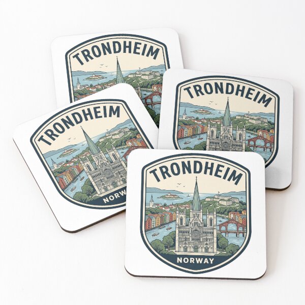 Item preview, Trondheim Norway Vintage Travel Emblem designed and sold by k3rstman1.