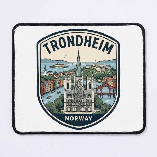 Item preview, Trondheim Norway Vintage Travel Emblem designed and sold by k3rstman1.