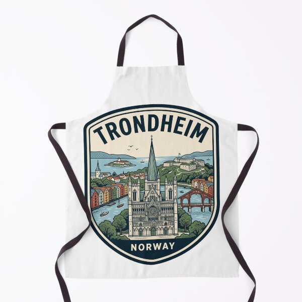 Artikelvorschau, Trondheim Norwegen Vintage Reiseemblem entworfen und verkauft von k3rstman1.