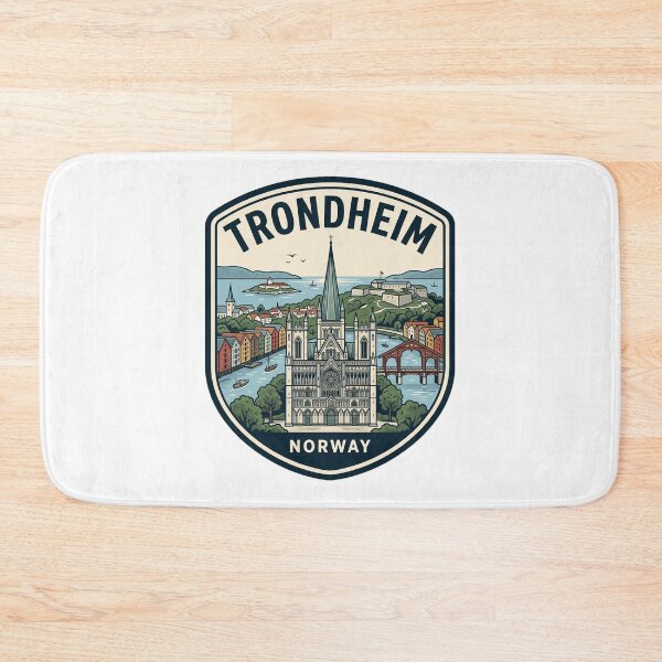 Item preview, Trondheim Norway Vintage Travel Emblem designed and sold by k3rstman1.