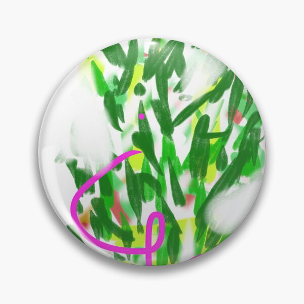 Item preview, Abstract Graffiti Tree with Signature - Neon Pink and Green Doodle designed and sold by PixelAlps.