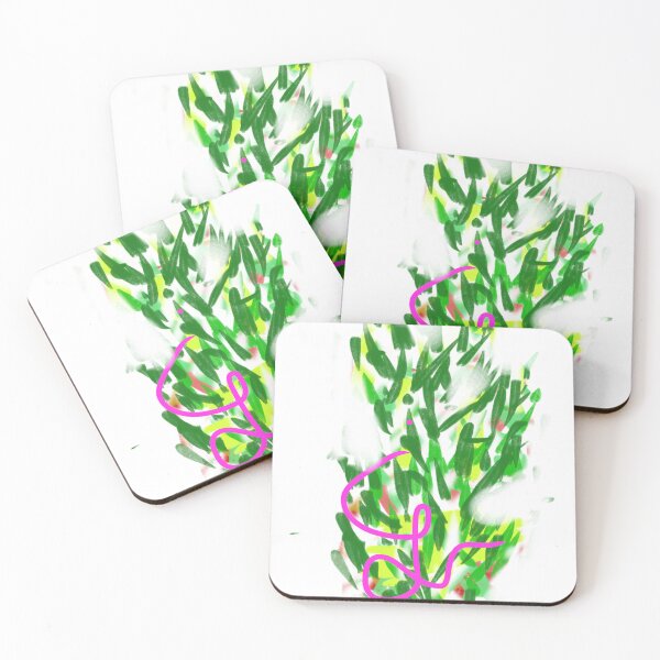 Item preview, Abstract Graffiti Tree with Signature - Neon Pink and Green Doodle designed and sold by PixelAlps.