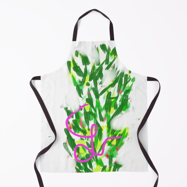 Item preview, Abstract Graffiti Tree with Signature - Neon Pink and Green Doodle designed and sold by PixelAlps.