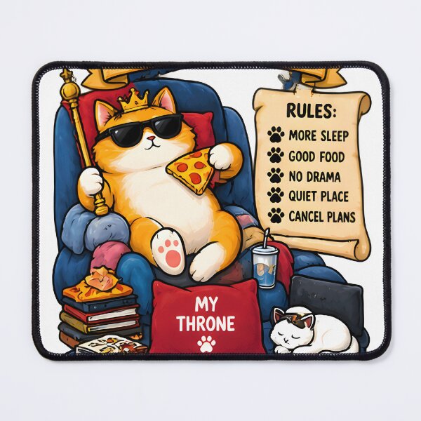 Item preview, Introvert King Cat Funny Royalty designed and sold by Social Battery Co..