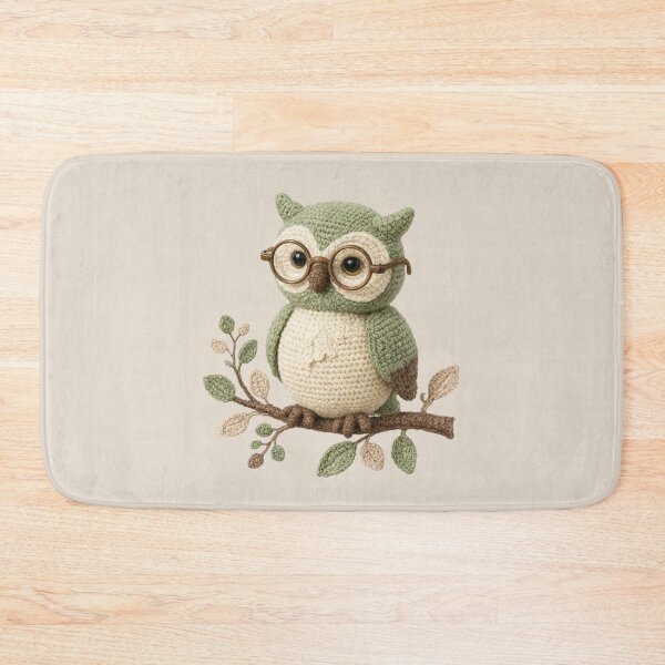 Item preview, Cute Crochet-Style Owl – Cozy Yarn-Inspired Woodland Design designed and sold by Doodleberry Bloom.