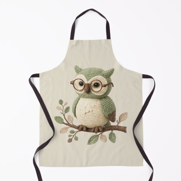 Item preview, Cute Crochet-Style Owl – Cozy Yarn-Inspired Woodland Design designed and sold by Doodleberry Bloom.