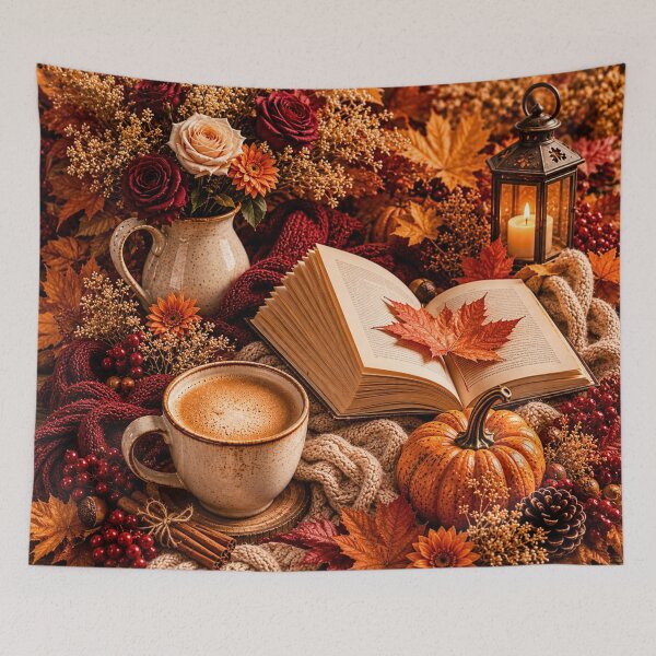 Item preview, Cozy Autumn Reading Nook designed and sold by Gold&pixels.