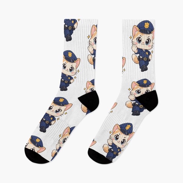 Item preview, Cute Police Cat On Patrol designed and sold by HoopeStylee.
