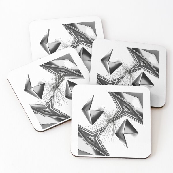 Item preview, Prismatic Nexus: Abstract Metallic Polyhedra. designed and sold by MinimalAurashop.