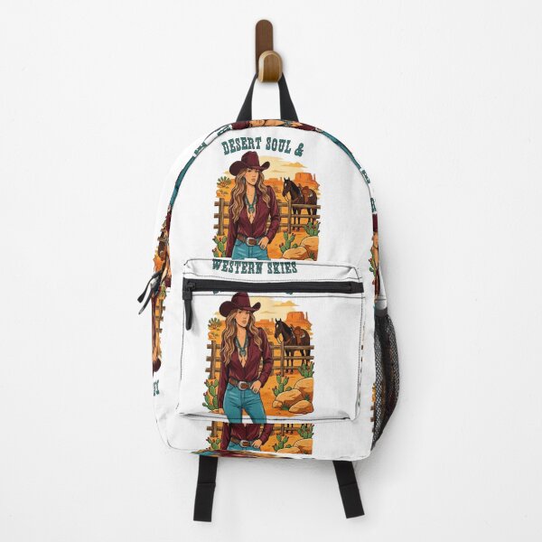 Item preview, Desert Soul & Western Skies - Brunette Cowgirl with Turquoise Jewelry designed and sold by ScenicRoute66.