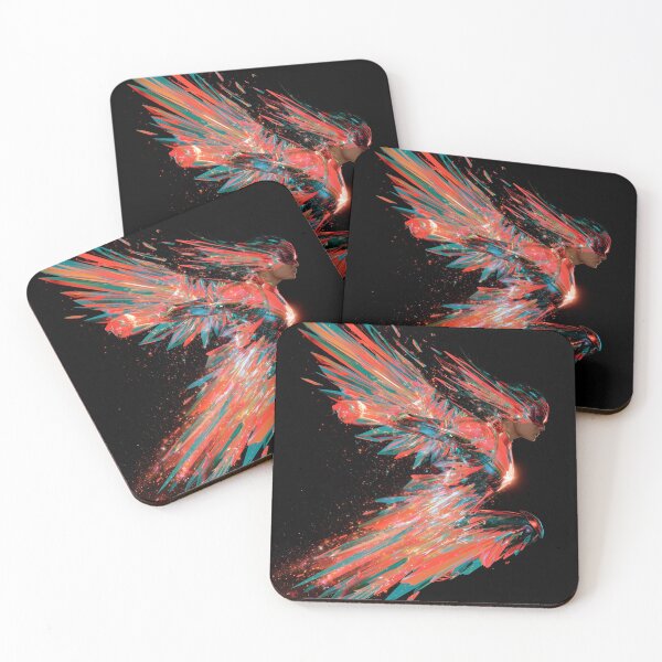 Item preview, Cyberpunk Cosmic Energy Flight Digital Art | Abstract Shard Superhero Wall Print designed and sold by D Digital Art.
