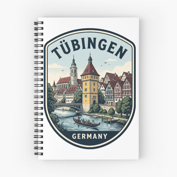 Item preview, Tübingen Germany Vintage Travel Badge Neckar River designed and sold by k3rstman1.