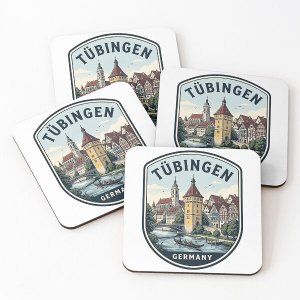 Item preview, Tübingen Germany Vintage Travel Badge Neckar River designed and sold by k3rstman1.