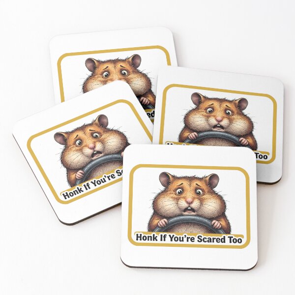 Item preview, Honk Scared Hamster Sign designed and sold by Roy & Tiffany.