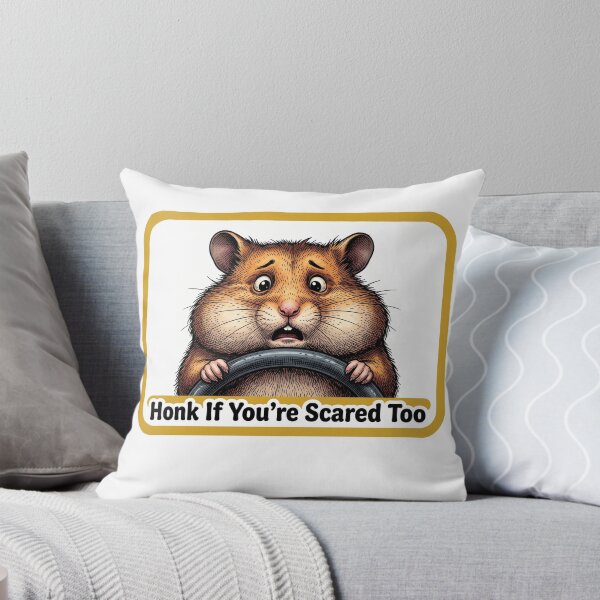 Item preview, Honk Scared Hamster Sign designed and sold by Roy & Tiffany.