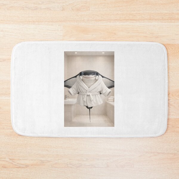 Item preview, Manta Ray Wearing a Cozy Bathrobe designed and sold by Sillytoe.