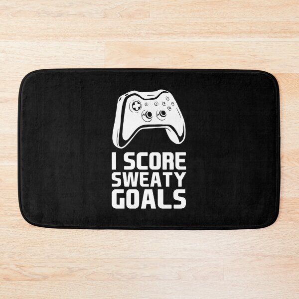 Item preview, I Score Sweaty Goals Typical Gamer White FC v2 designed and sold by Saad Akchich.